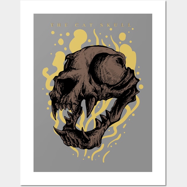 Soul of skull cat Wall Art by xxxbomb